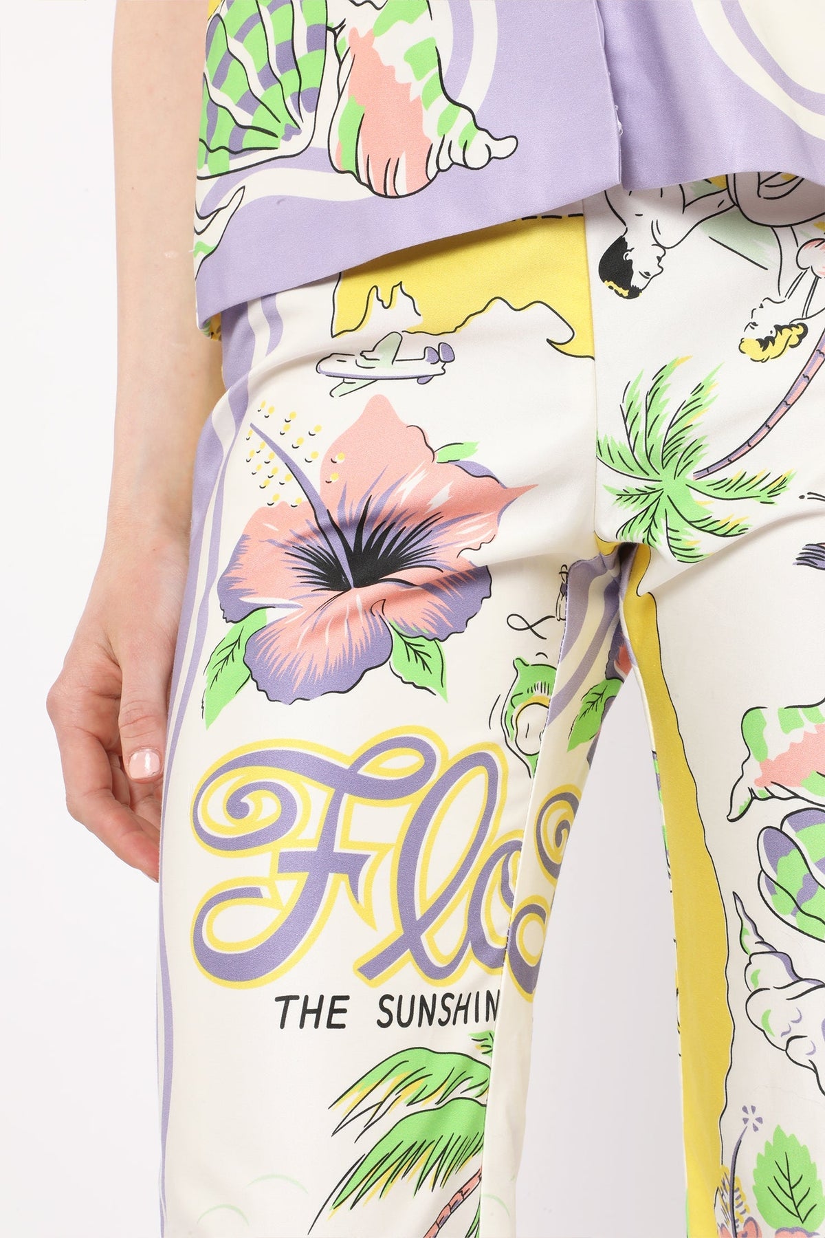 Florida Cotton Sateen Capri Pants | Anna Sui