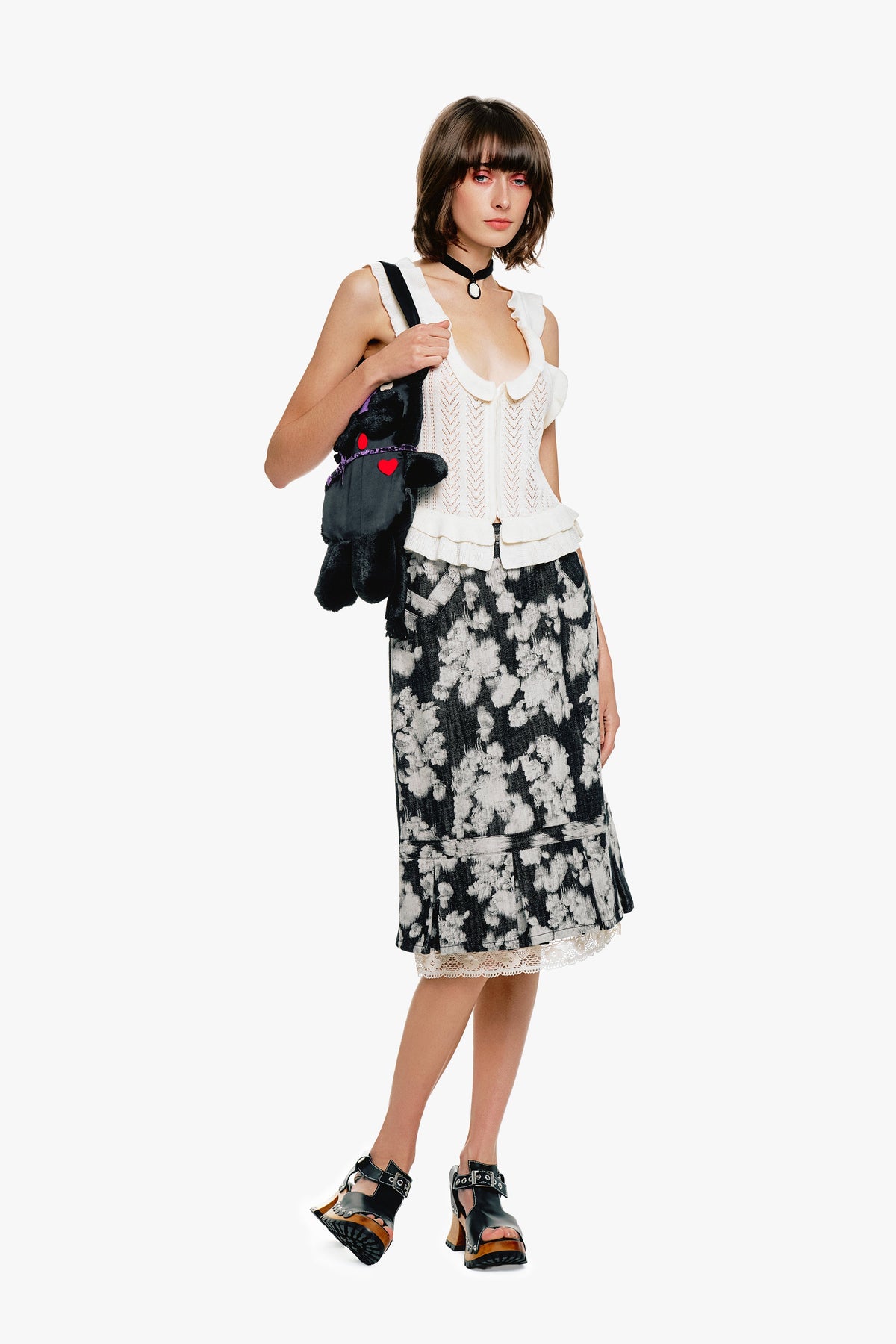 Victorian Pointelle Knitwear Camisole - Cream | Anna Sui