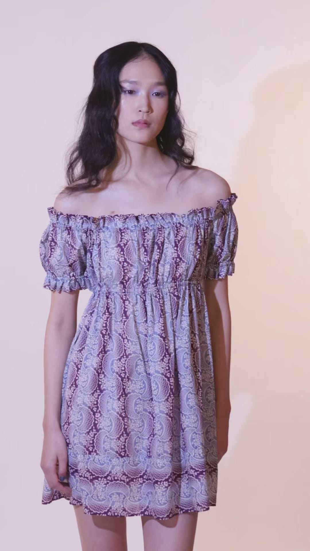 Ombre Ribbons Cotton Dress | Anna Sui