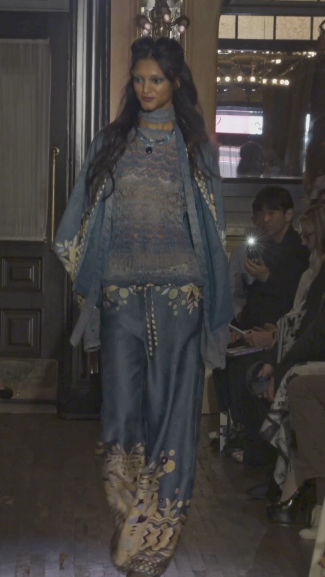 Ombre Space Dye Crochet Top - Twilight | Anna Sui