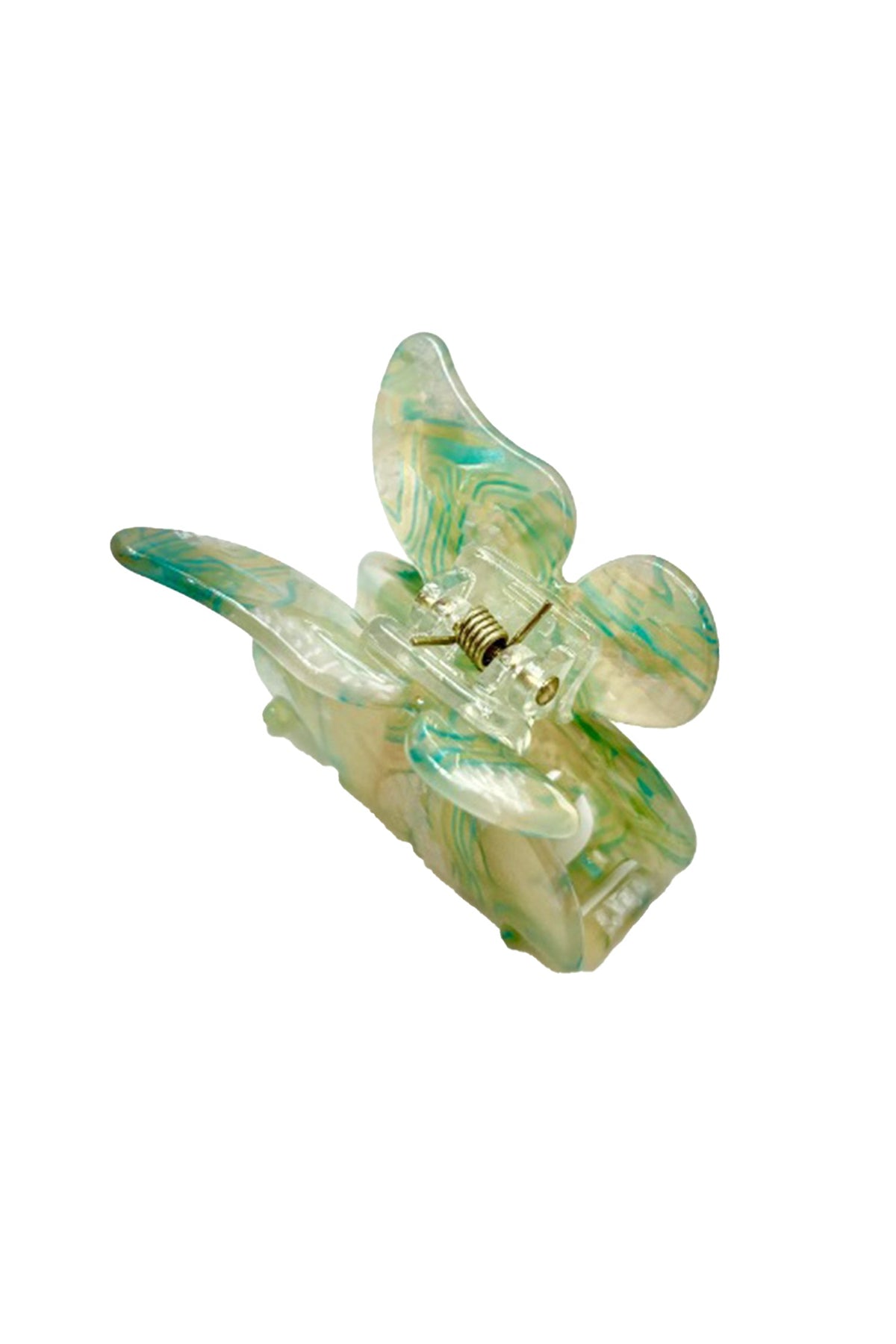 Medium Gemstone Butterfly Jaw Clip - Verde Mare | Anna Sui