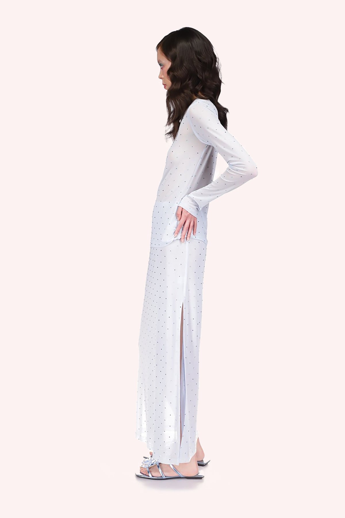 Rhinestone Mesh Skirt | Anna Sui