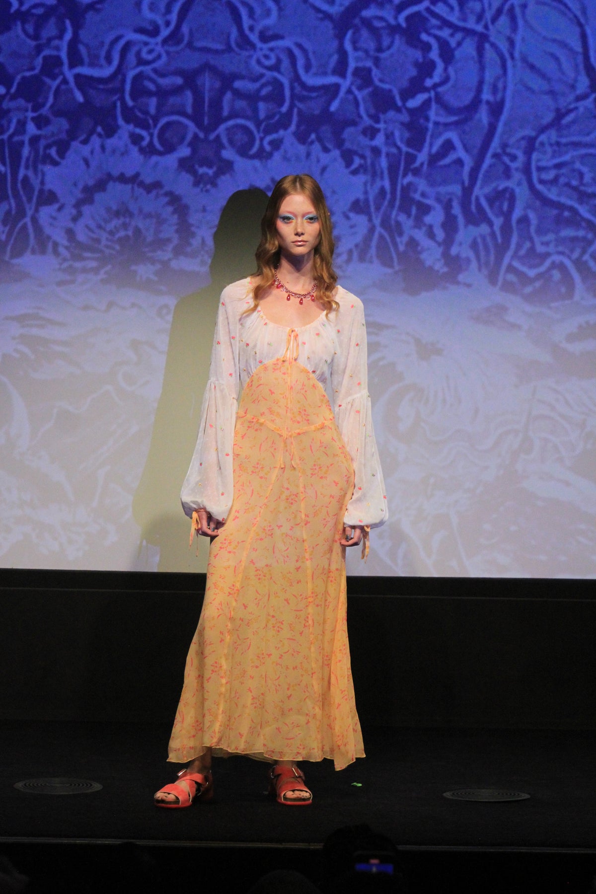 Floral Swiss Dot & Arcadia Blossom Princess Dress | Anna Sui