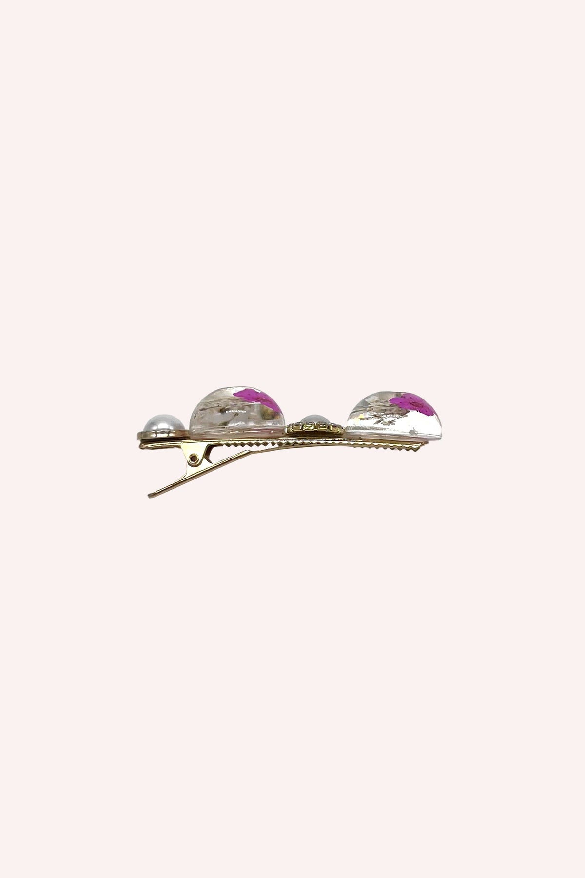 Pink Flower and Pearls Clamp Clip | Anna Sui