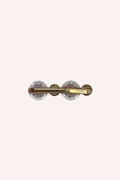 Pink Flower and Pearls Clamp Clip | Anna Sui
