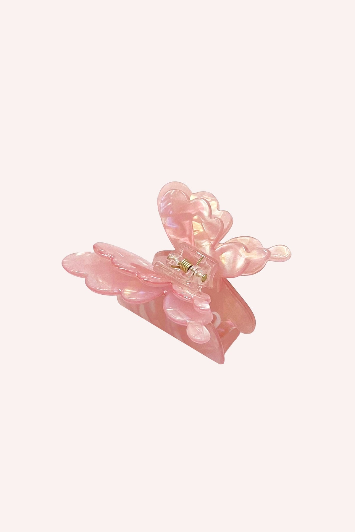 Pastel Iridescent Butterfly Jaw Clip Pink | Anna Sui