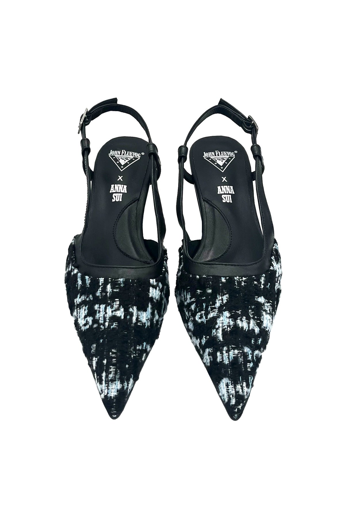 John Fluevog x Anna Sui Tweed Slingback | Anna Sui