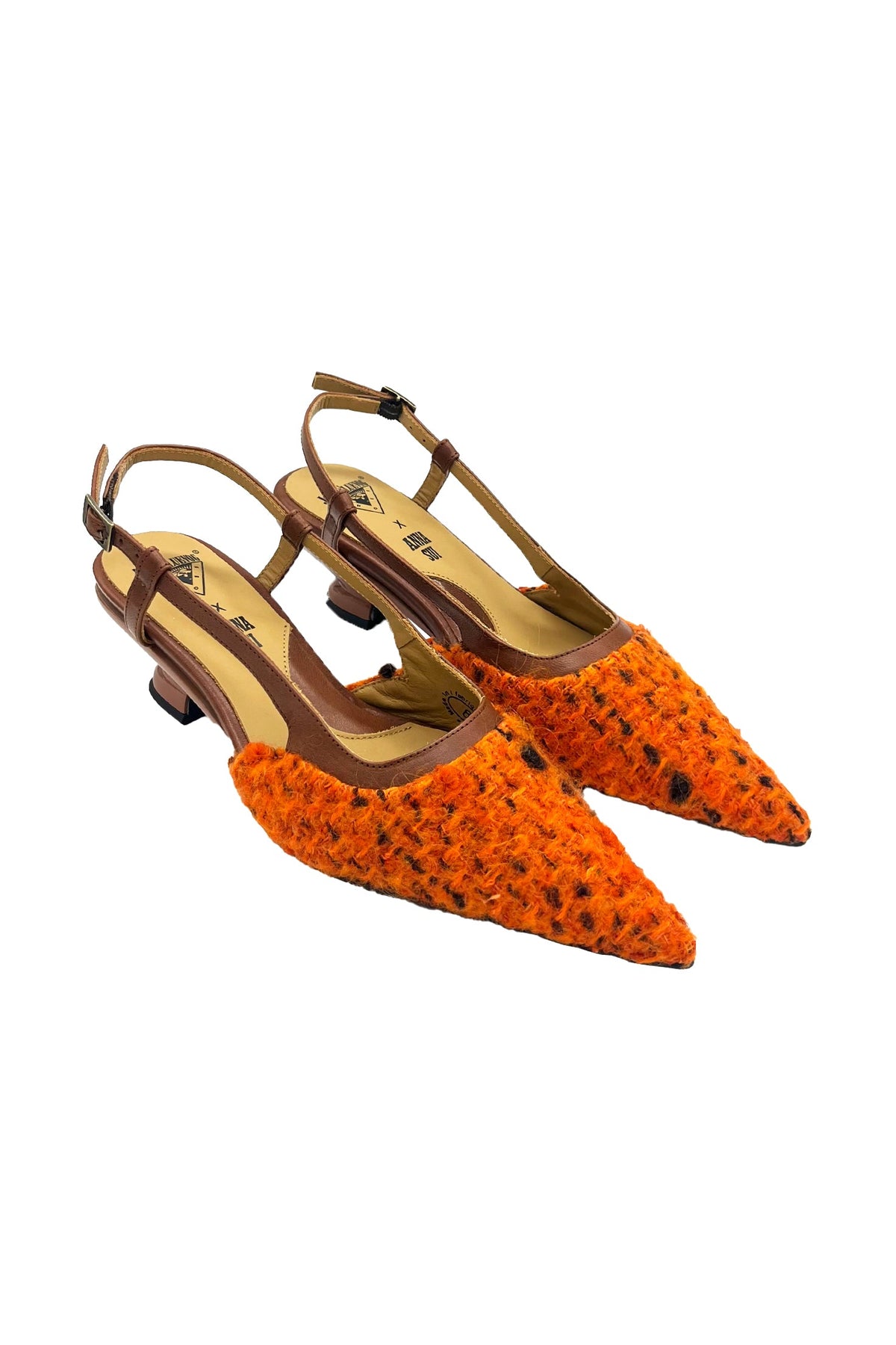 John Fluevog x Anna Sui Marmalade Tweed Slingback | Anna Sui