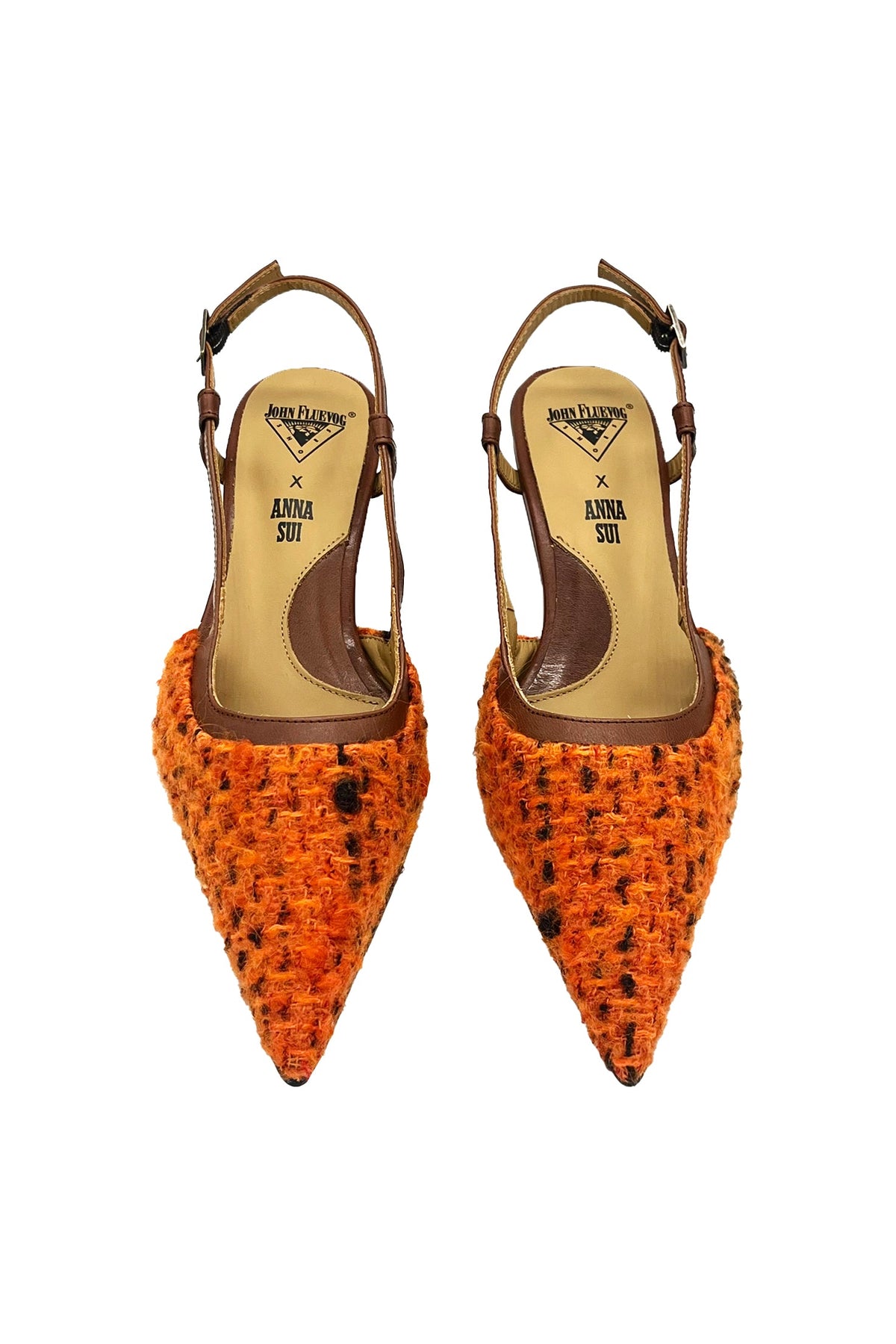 John Fluevog x Anna Sui Marmalade Tweed Slingback | Anna Sui