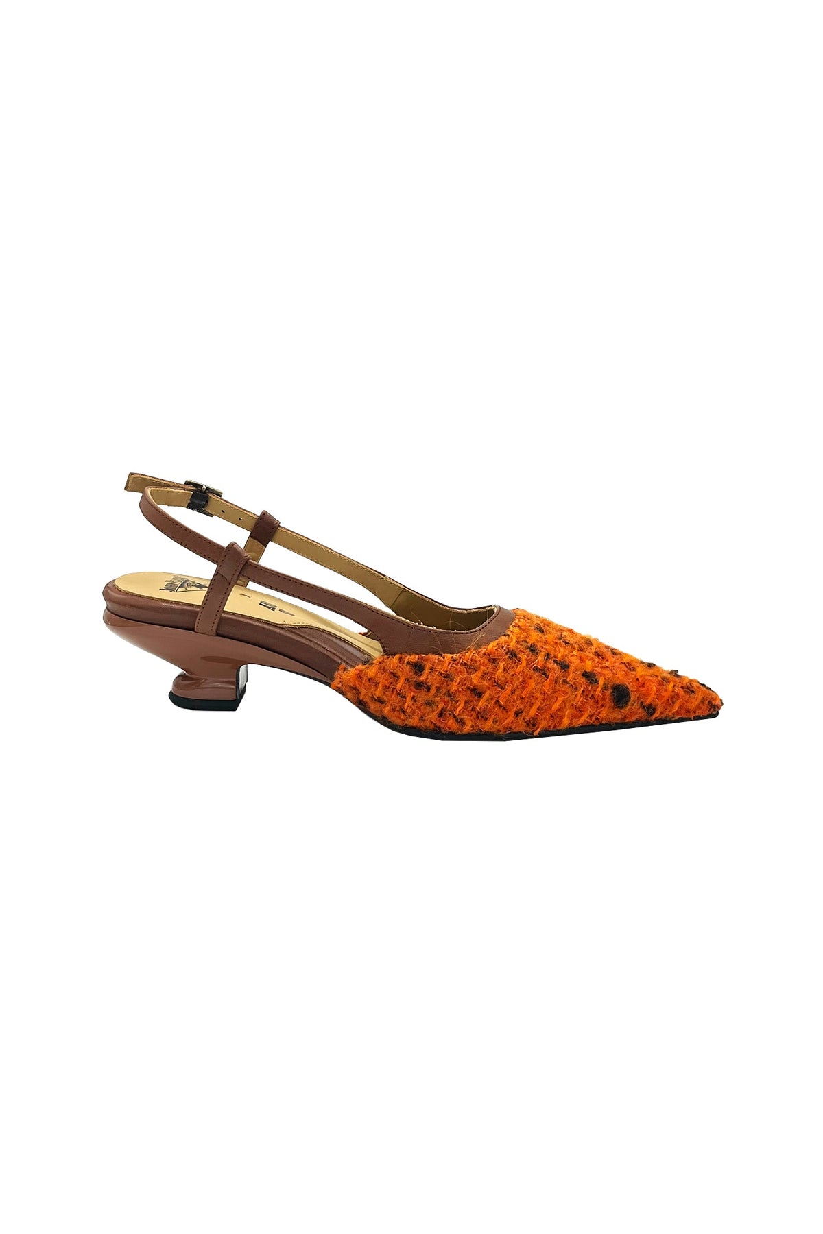 John Fluevog x Anna Sui Marmalade Tweed Slingback | Anna Sui