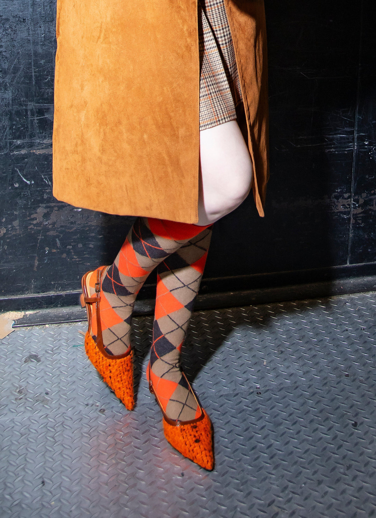John Fluevog x Anna Sui Marmalade Tweed Slingback | Anna Sui