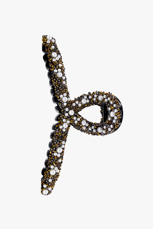 Large Jewel French Pearl Jaw Clip | Anna Sui