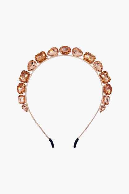 Jeweled Rose Gold Crown Headband | Anna Sui