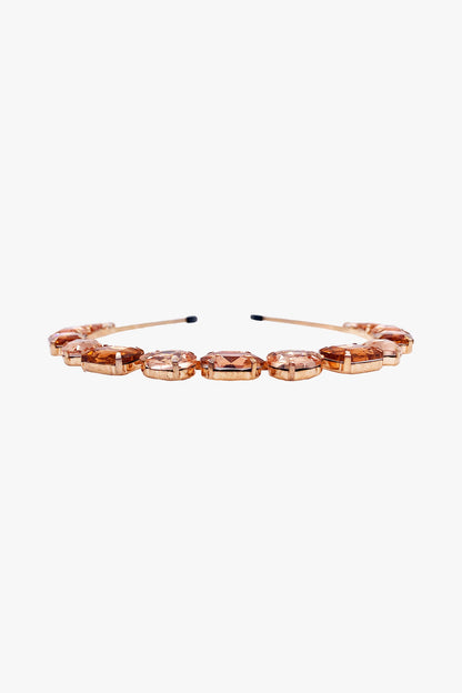 Jeweled Rose Gold Crown Headband | Anna Sui