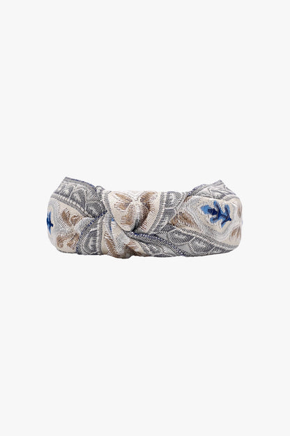 English Floral Tapestry Embroidered Handband | Anna Sui