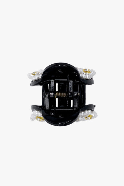 Round Cutout Flower Embroidered Jaw Clip | Anna Sui