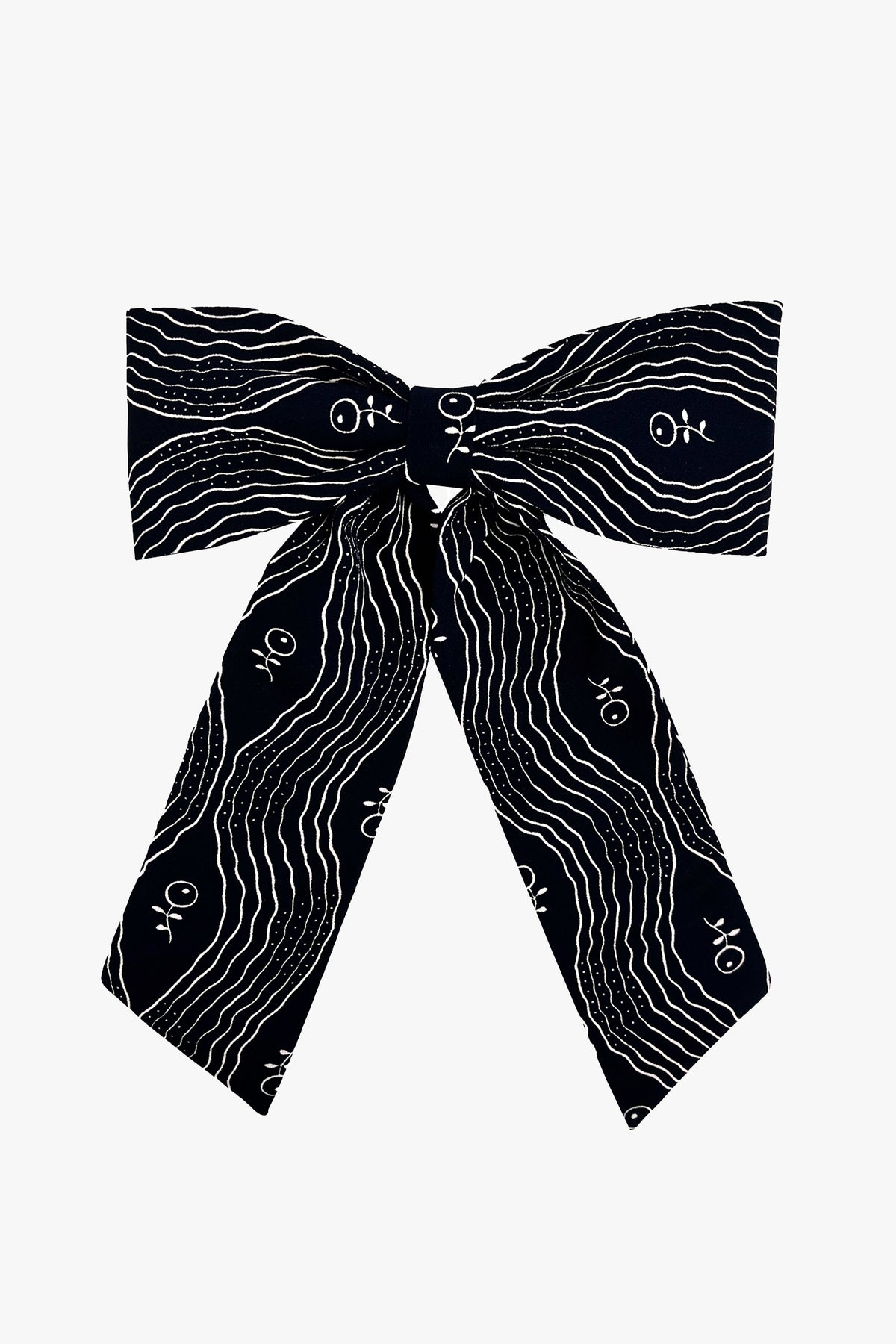 Berry Crepe Bow Hair Clip | Anna Sui