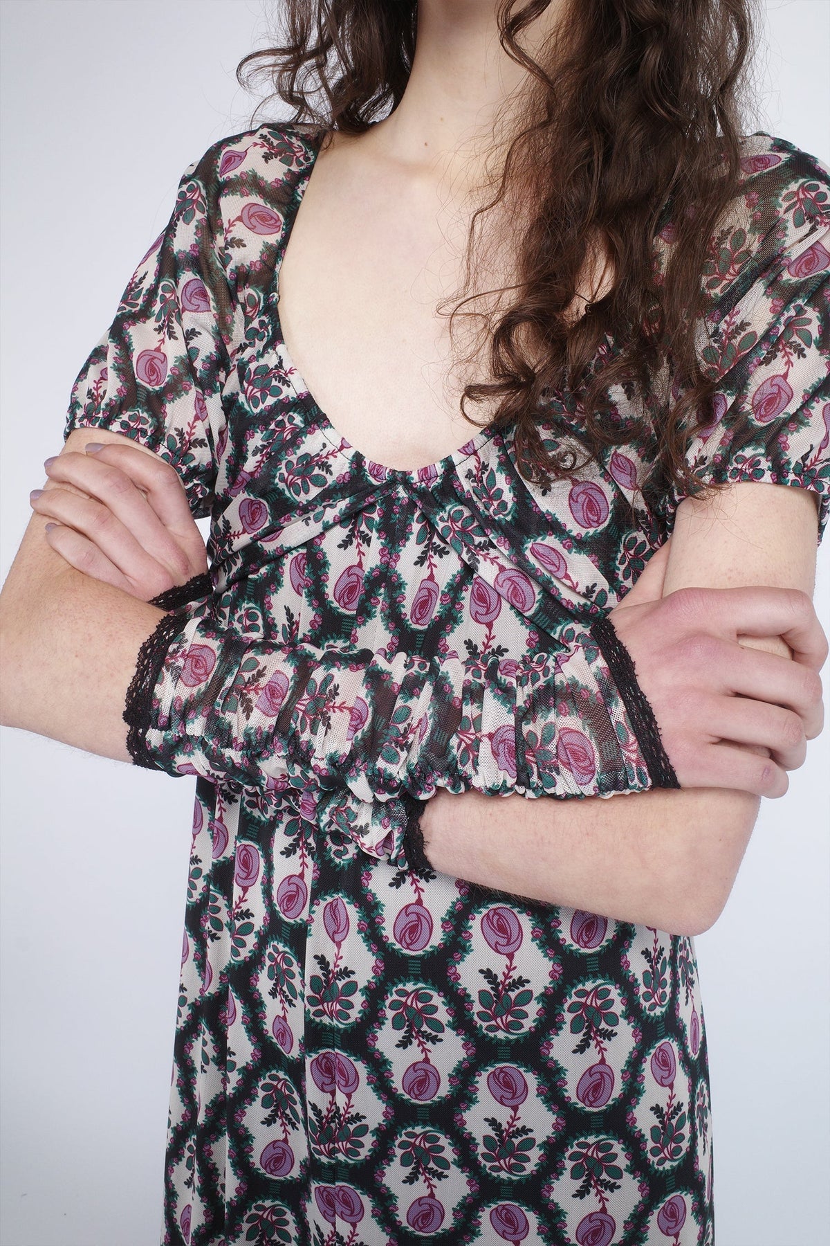 Sleeping Beauty Mesh Bow Dress | Anna Sui