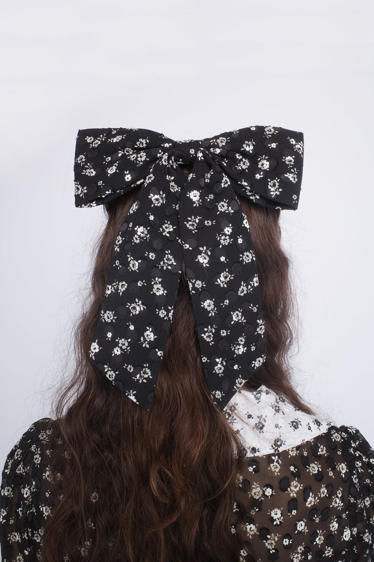 Ditsy Dot Chiffon Bow Hair Clip | Anna Sui