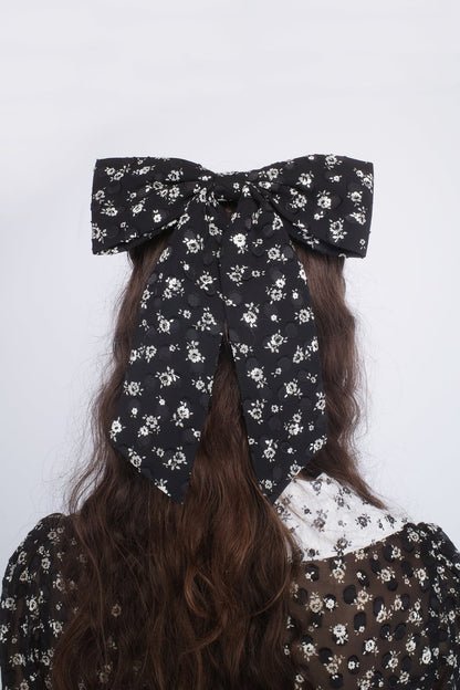 Ditsy Dot Chiffon Bow Hair Clip | Anna Sui