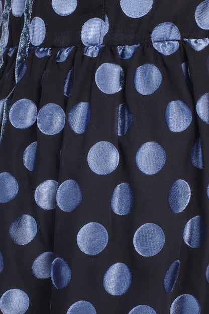 Dot Chiffon Ruffle Mini Dress | Anna Sui