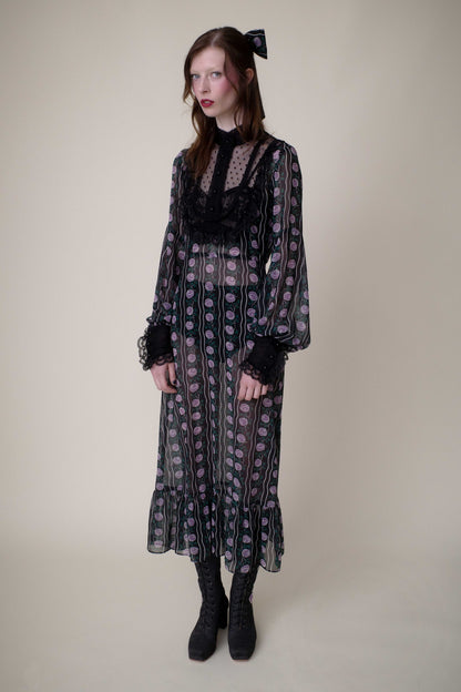 Rosetti Chiffon Victorian Bib Dress | Anna Sui