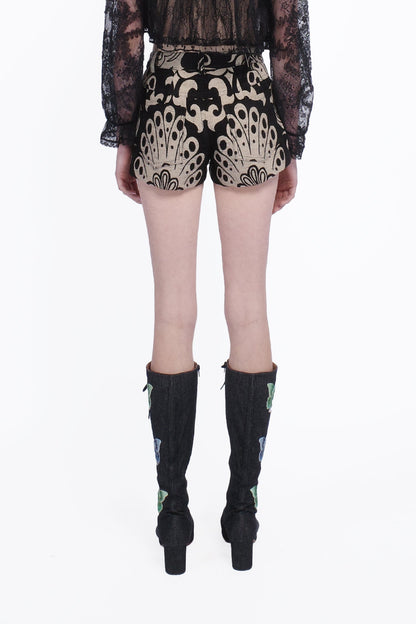 Beardsley Tapestry Shorts | Anna Sui