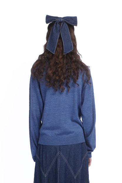 Knitwear Love Sweater Cornflower | Anna Sui