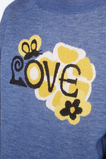 Knitwear Love Sweater Cornflower | Anna Sui