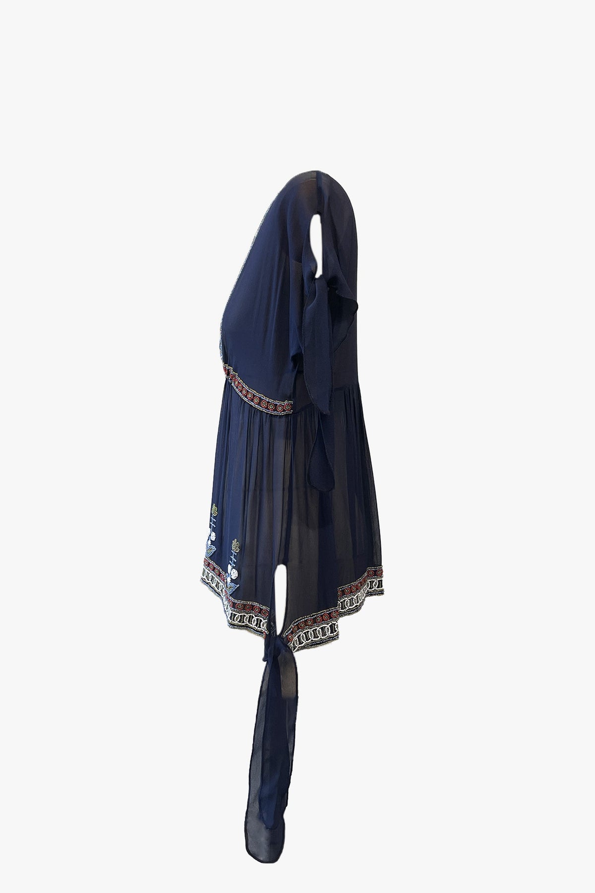 Anna Sui Silk Beaded Top | Anna Sui