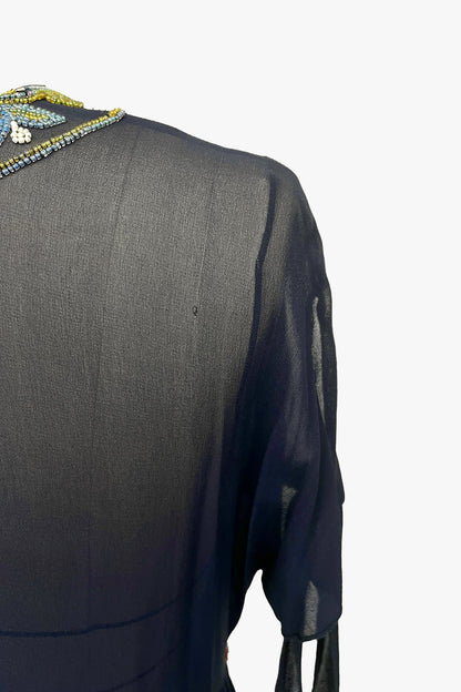 Anna Sui Silk Beaded Top | Anna Sui