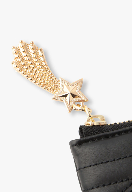 Starstruck Half-Zip Wallet - Black | Anna Sui