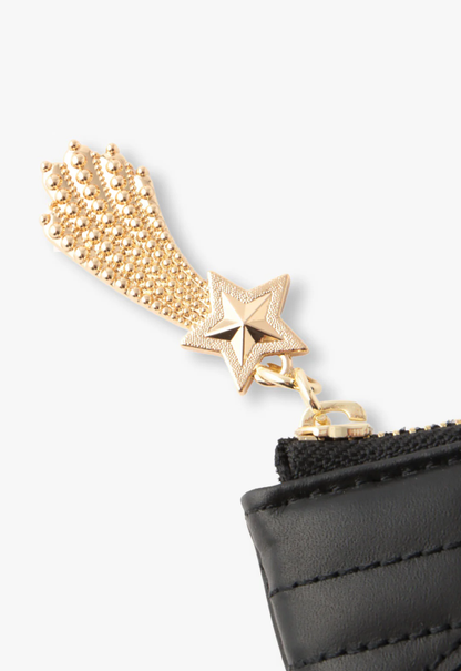 Starstruck Half-Zip Wallet - Black | Anna Sui