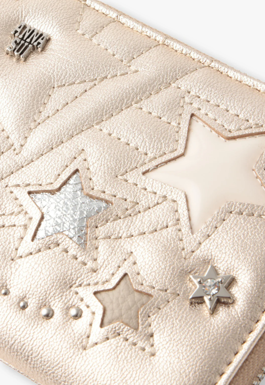 Starstruck Half-Zip Wallet - Gold | Anna Sui