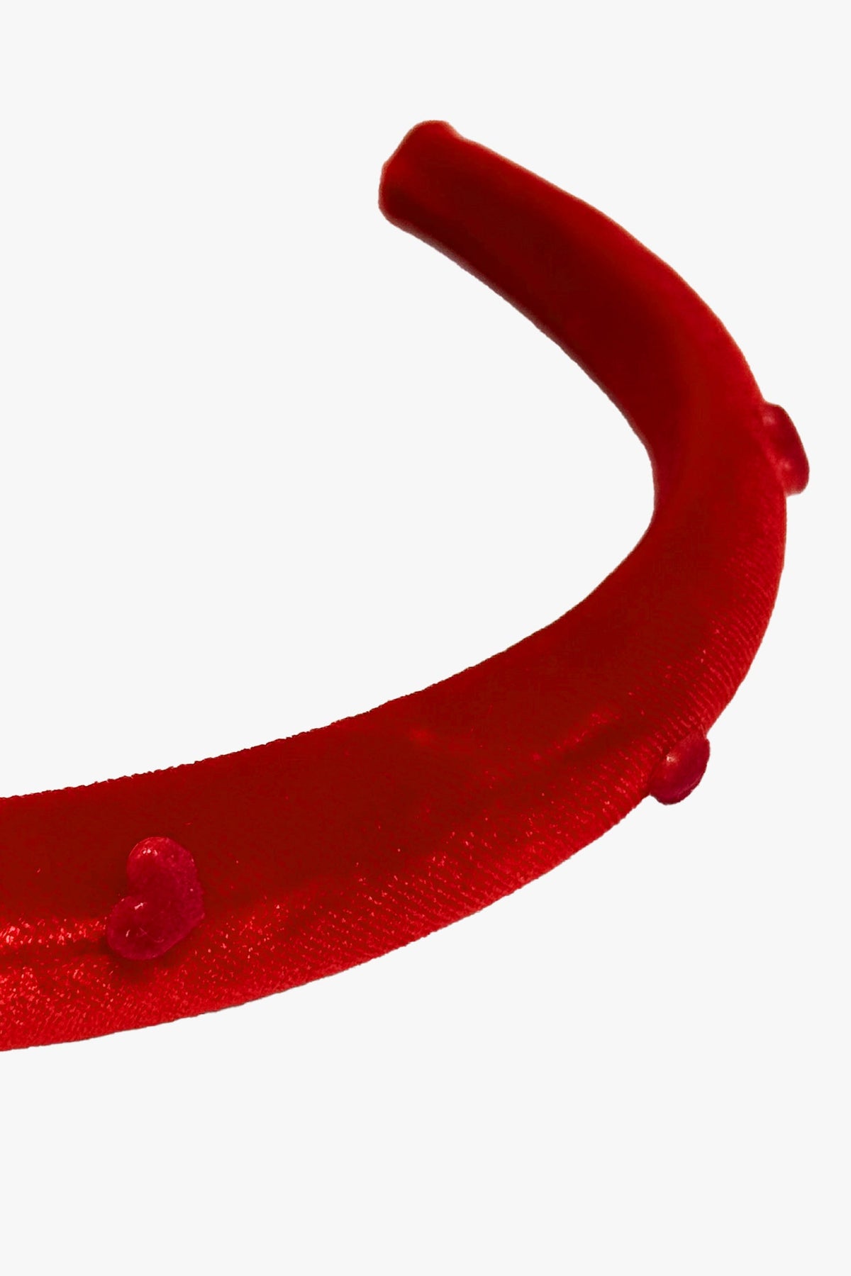 Heartfelt Velvet Headband - Red | Anna Sui