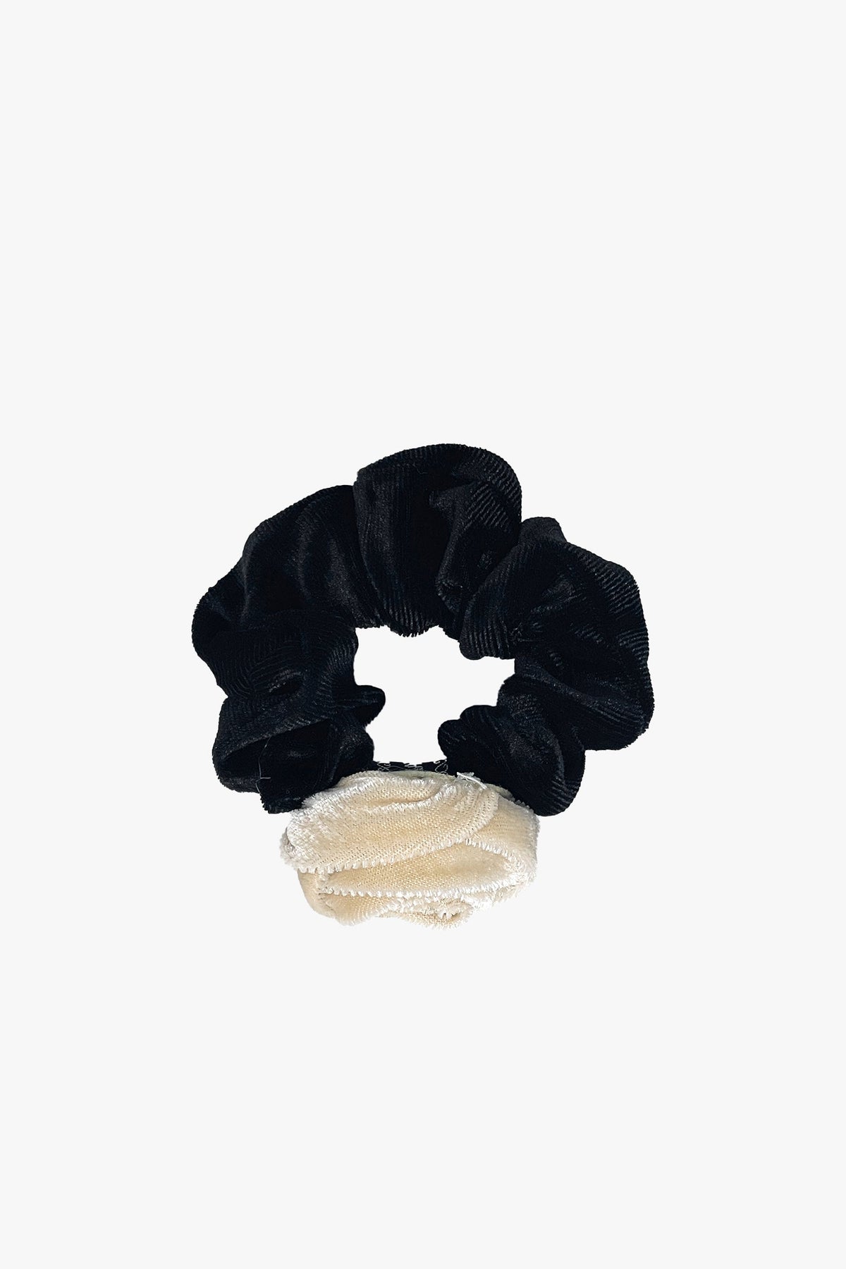 Velvet Rosette Scrunchie - Ivory | Anna Sui