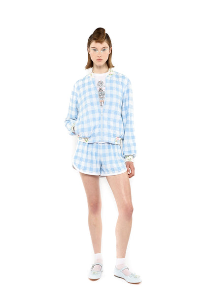 Gingham Terry Shorts | Anna Sui