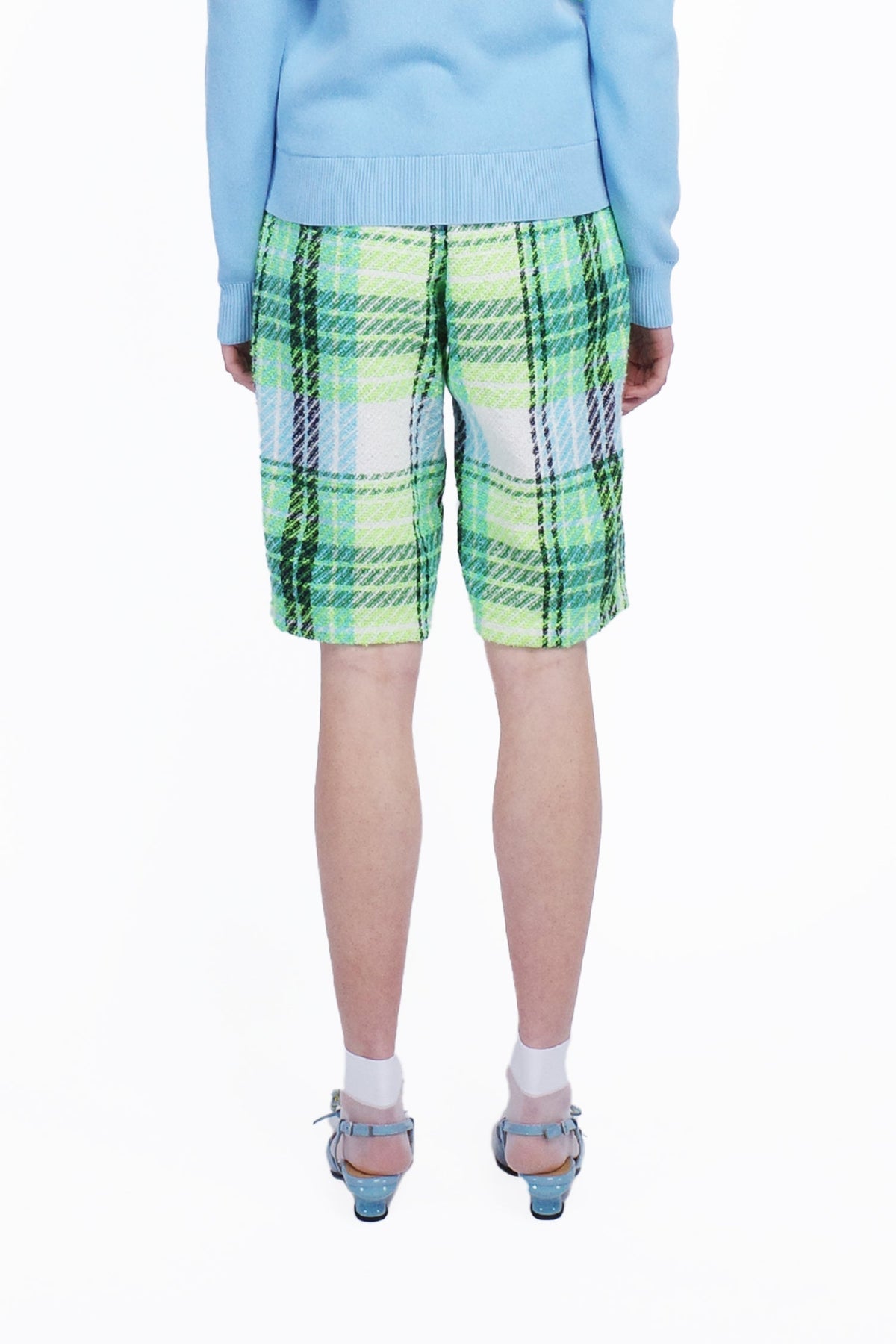 Capri Plaid Bermuda Shorts | Anna Sui