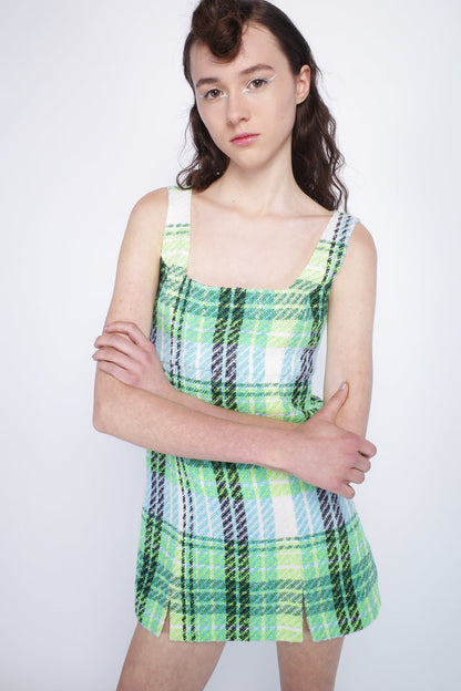 Capri Plaid Mini Dress | Anna Sui