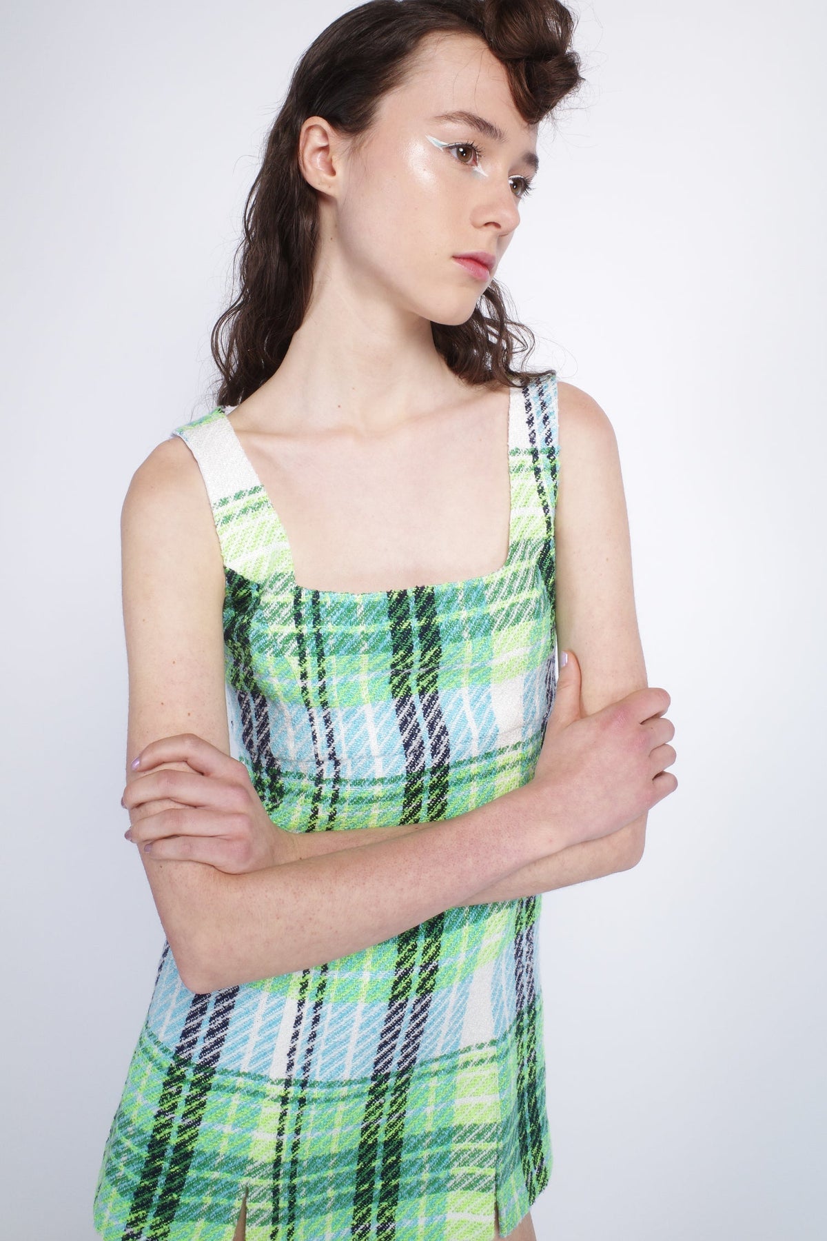 Capri Plaid Mini Dress | Anna Sui