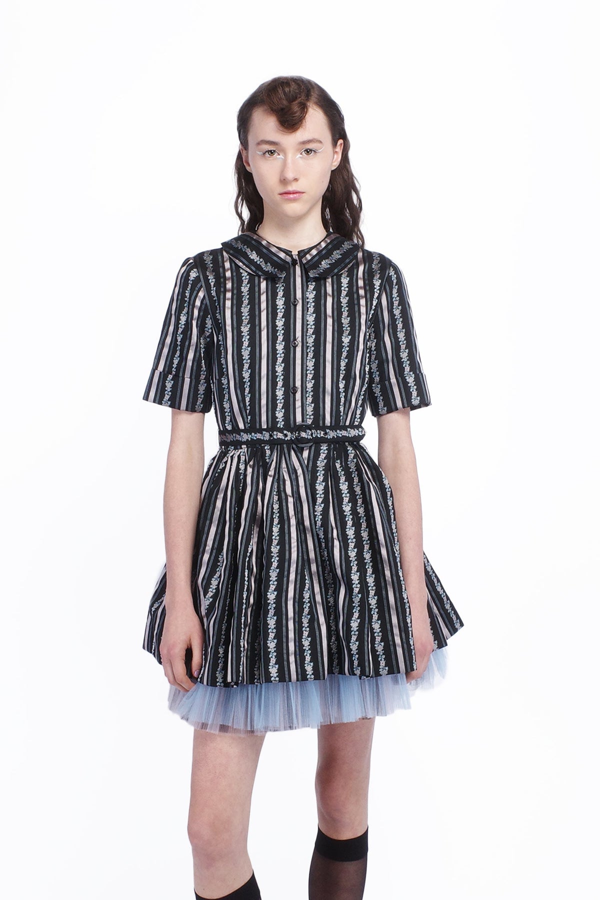 Ribbon Roses Belted Mini Dress | Anna Sui