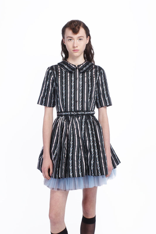 Ribbon Roses Belted Mini Dress | Anna Sui