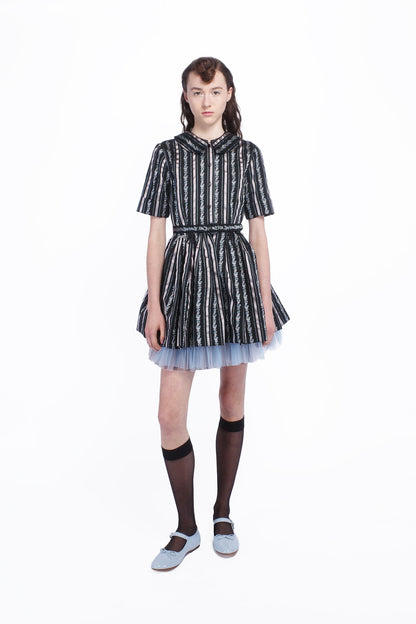 Ribbon Roses Belted Mini Dress | Anna Sui