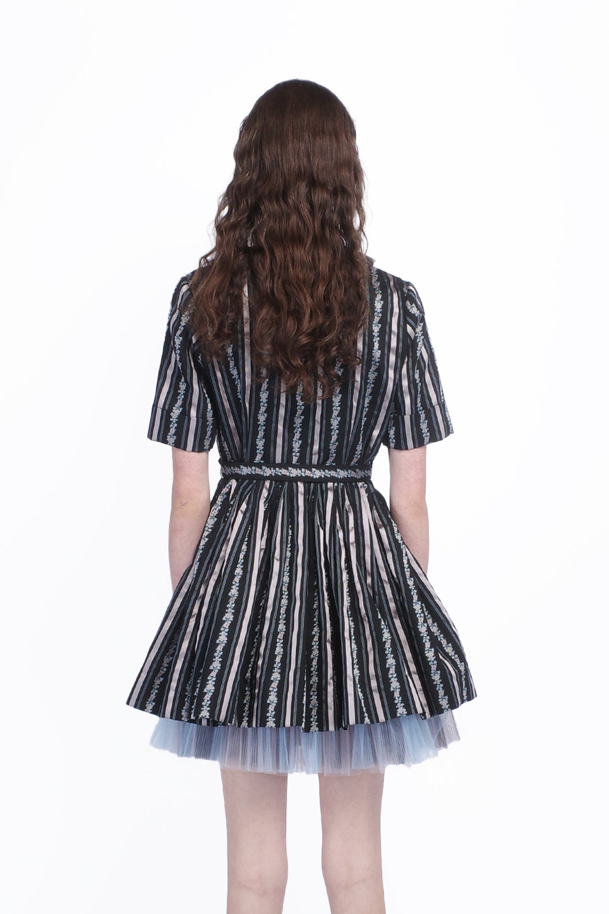 Ribbon Roses Belted Mini Dress | Anna Sui