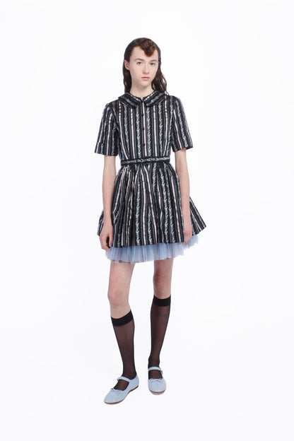 Ribbon Roses Belted Mini Dress | Anna Sui