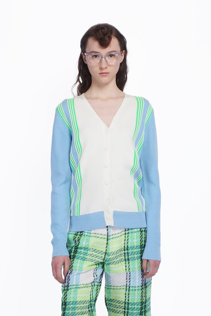 Amalfi Knit Cardigan - Baby Blue | Anna Sui