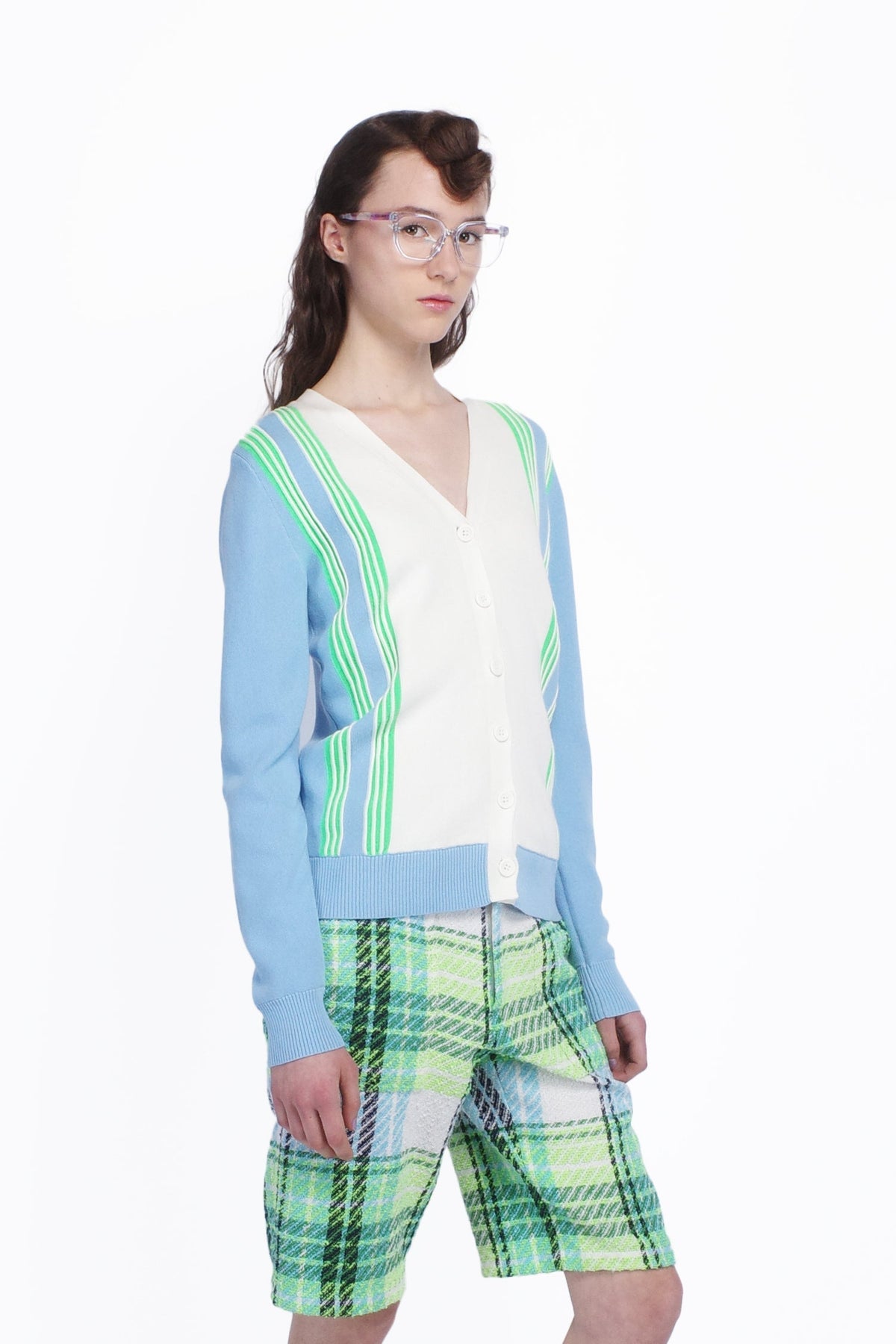 Amalfi Knit Cardigan - Baby Blue | Anna Sui