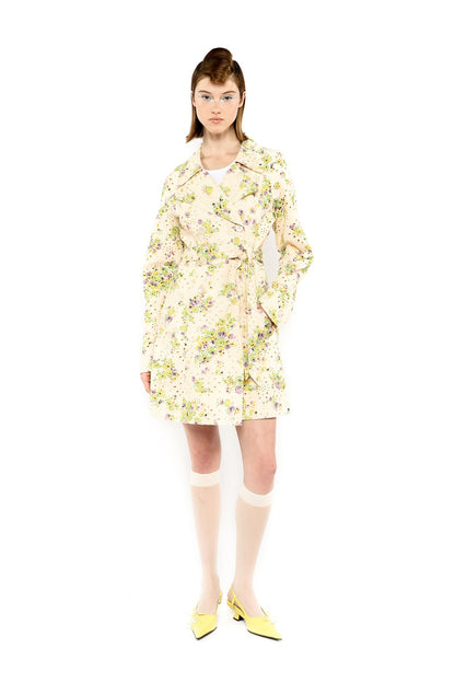 Rosies Posies Eyelet Trench Coat | Anna Sui