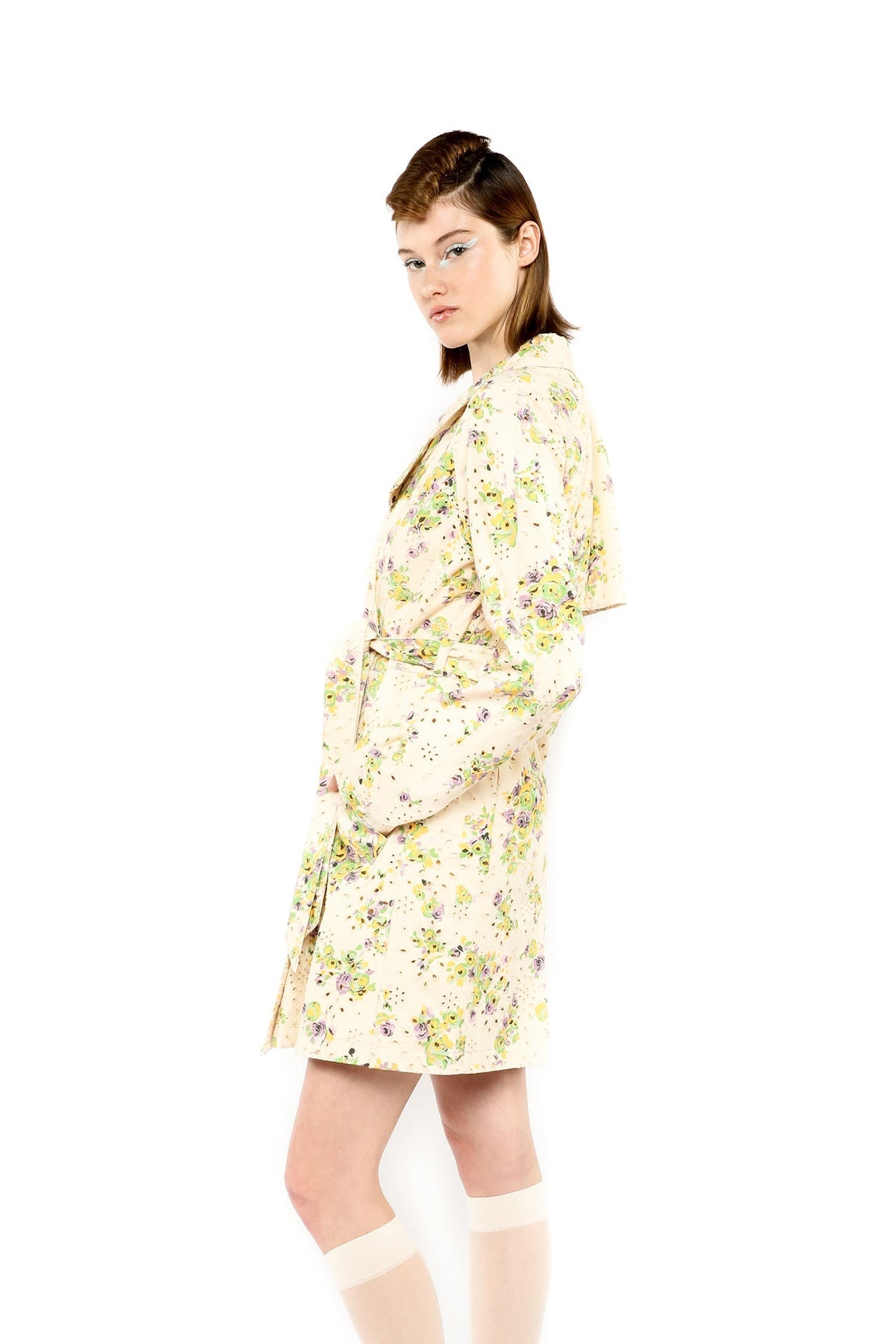 Rosies Posies Eyelet Trench Coat | Anna Sui