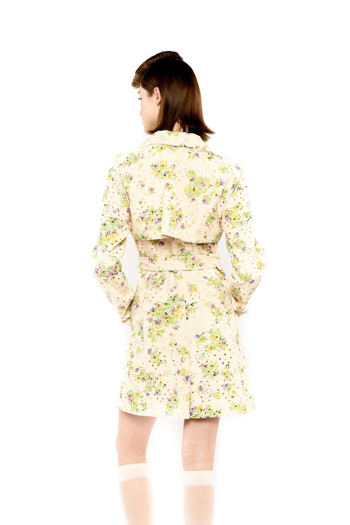 Rosies Posies Eyelet Trench Coat | Anna Sui